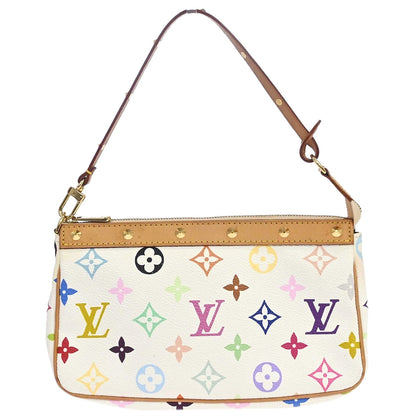 Louis Vuitton White Multicolor Pochette Accessoires M92649