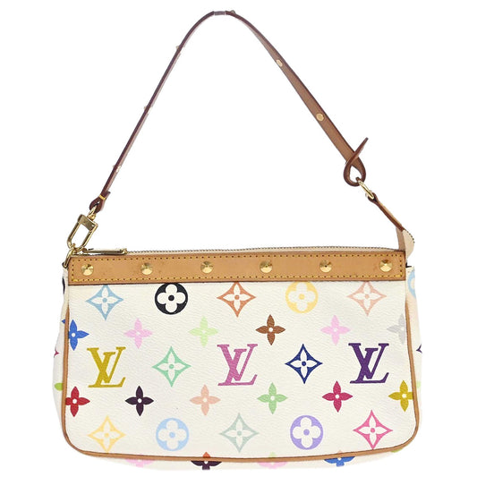 Louis Vuitton White Multicolor Pochette Accessoires M92649