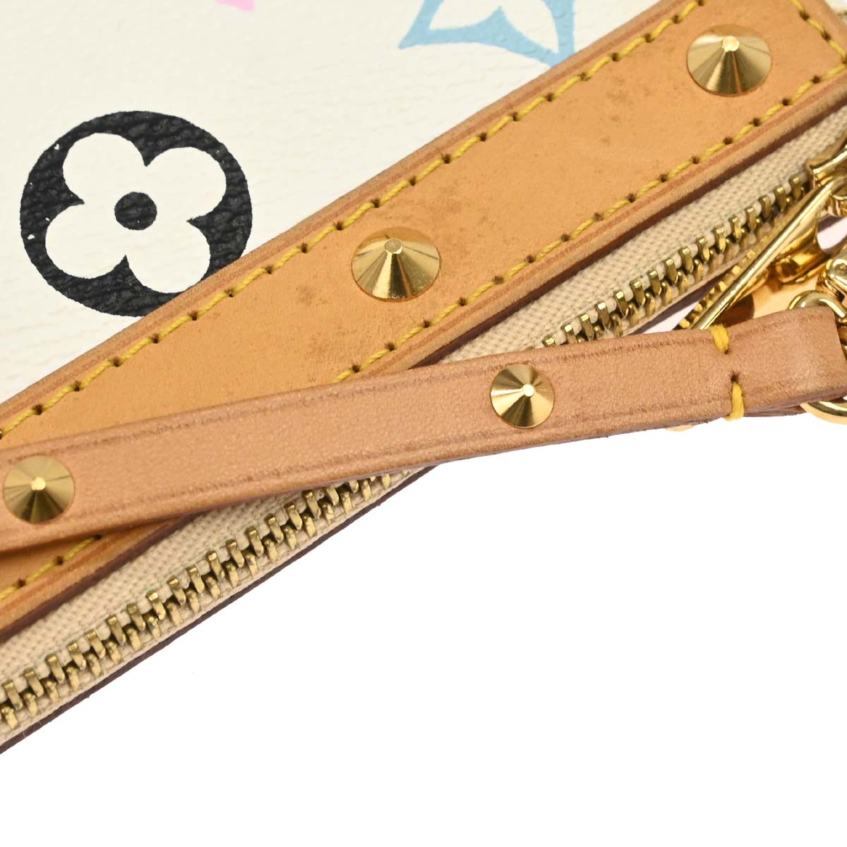 Louis Vuitton White Multicolor Pochette Accessoires M92649