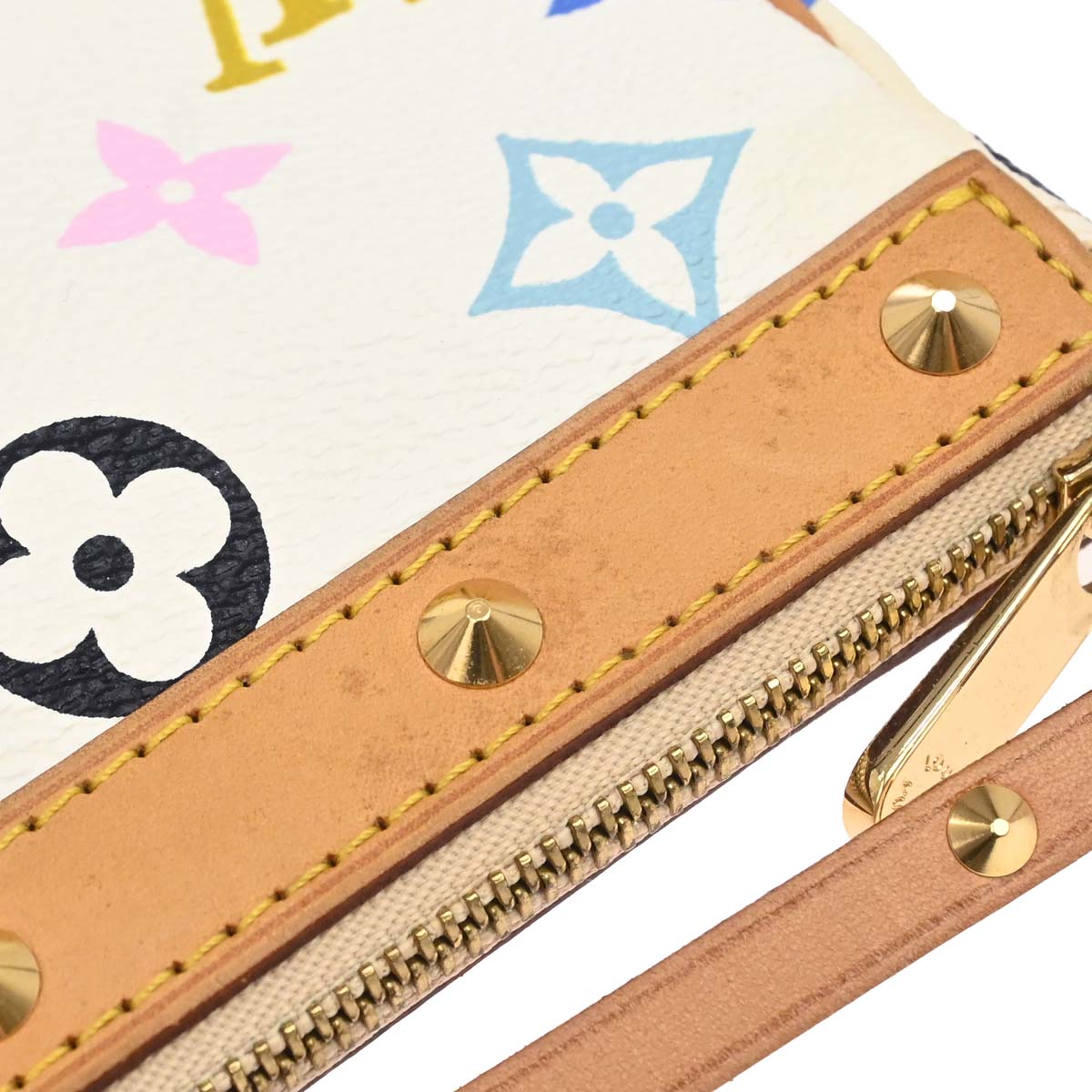 Louis Vuitton White Multicolor Pochette Accessoires M92649
