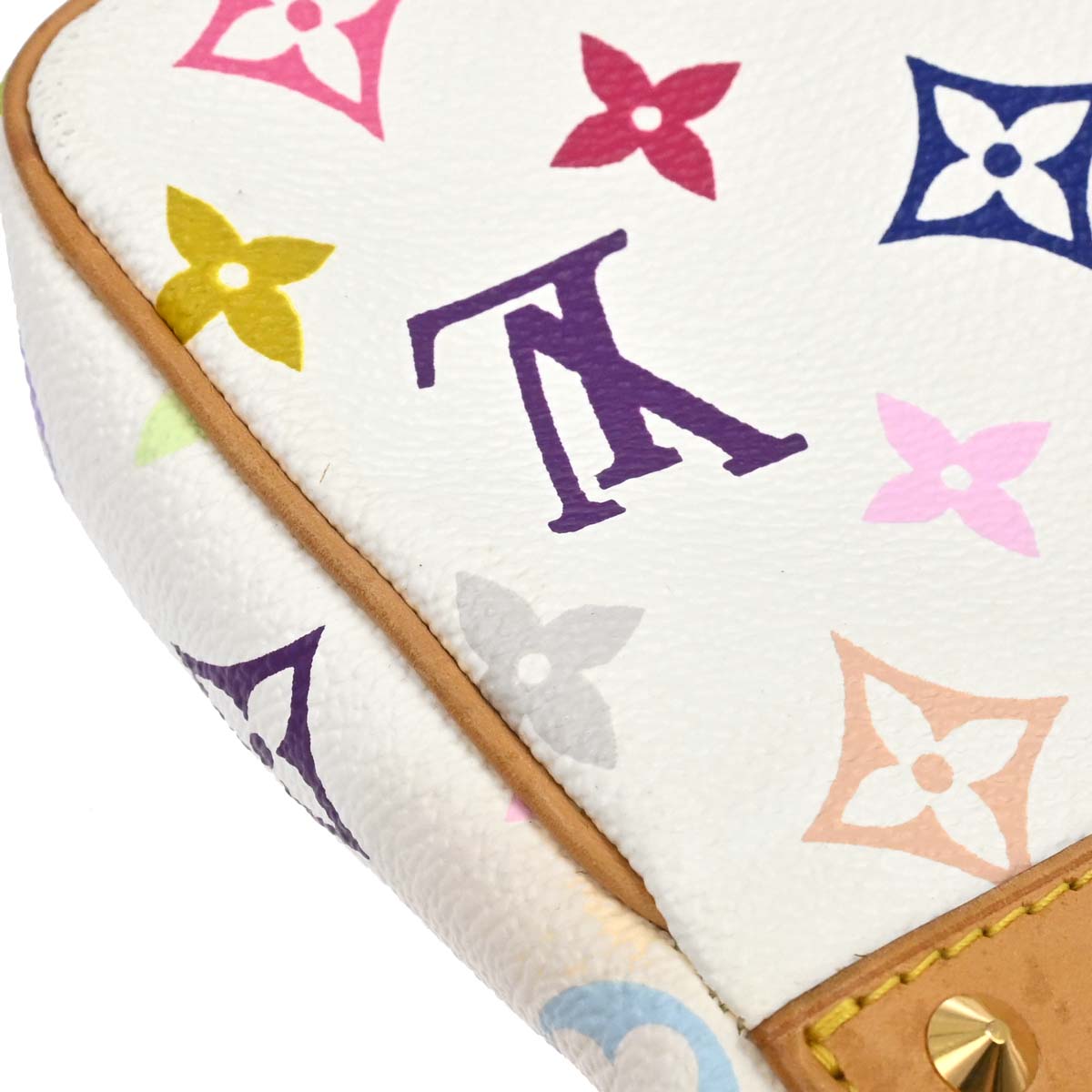 Louis Vuitton White Multicolor Pochette Accessoires M92649