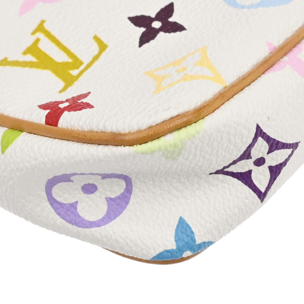 Louis Vuitton White Multicolor Pochette Accessoires M92649