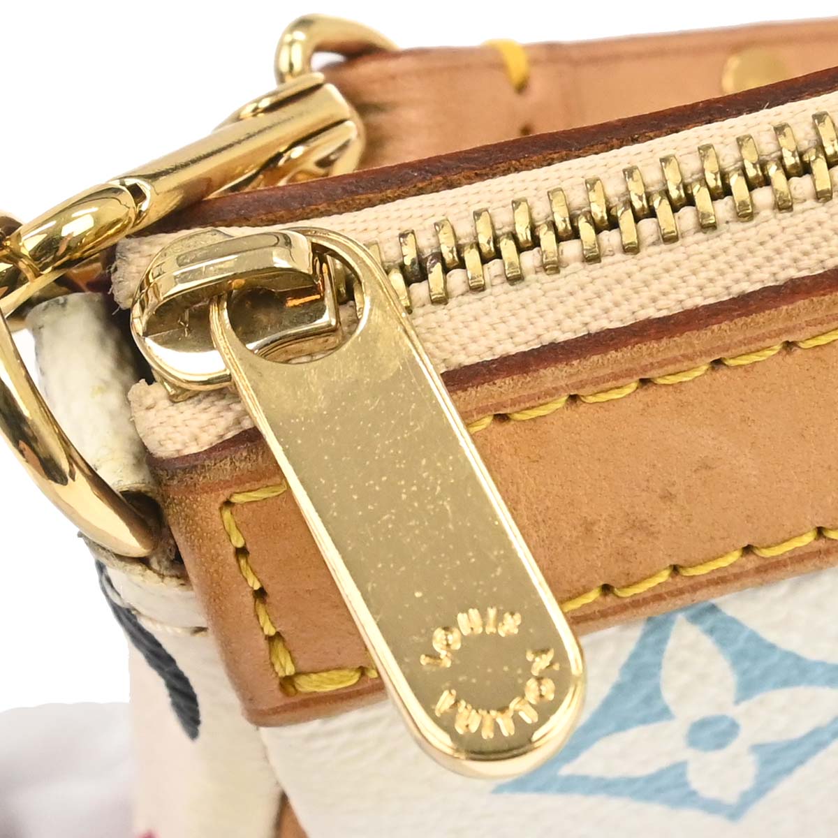 Louis Vuitton White Multicolor Pochette Accessoires M92649