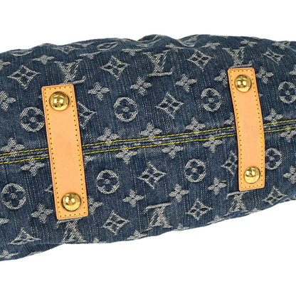 Louis Vuitton 2007 Monogram Denim Neo Cabby MM 2way Shoulder Tote Handbag M95349