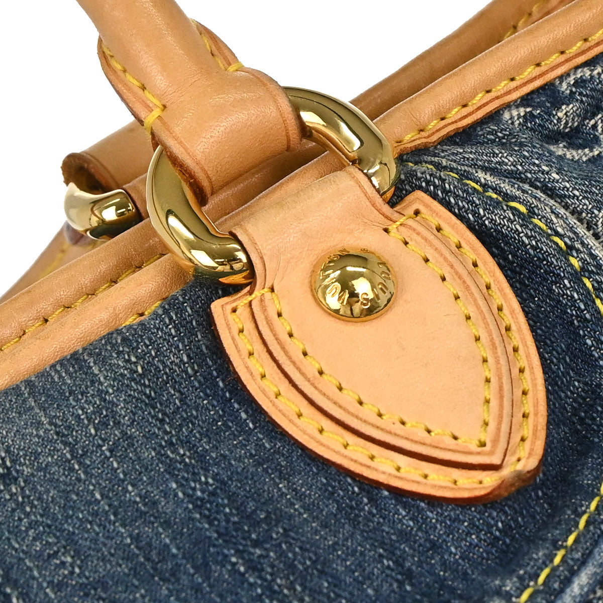 Louis Vuitton 2007 Monogram Denim Neo Cabby MM 2way Shoulder Tote Handbag M95349