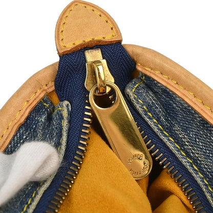 Louis Vuitton 2007 Monogram Denim Neo Cabby MM 2way Shoulder Tote Handbag M95349