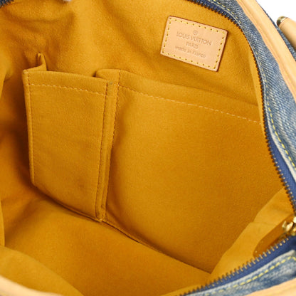 Louis Vuitton 2007 Monogram Denim Neo Cabby MM 2way Shoulder Tote Handbag M95349