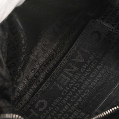 Chanel Black Velvet Satin Chain Handbag