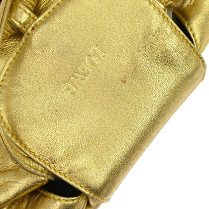 Loewe Gold Leather Tassel Ring Shoulder Bag