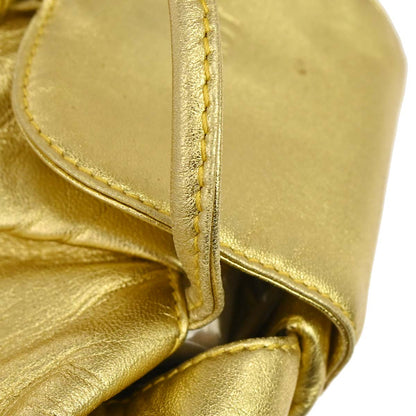 Loewe Gold Leather Tassel Ring Shoulder Bag