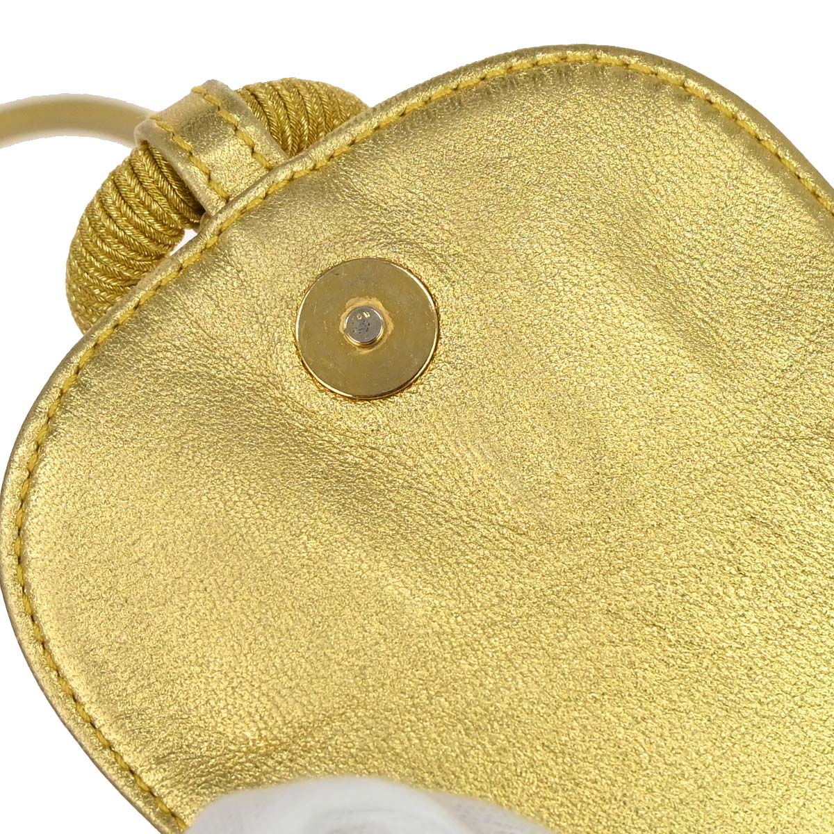 Loewe Gold Leather Tassel Ring Shoulder Bag