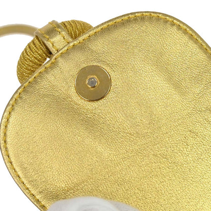 Loewe Gold Leather Tassel Ring Shoulder Bag