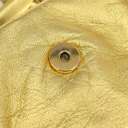 Loewe Gold Leather Tassel Ring Shoulder Bag