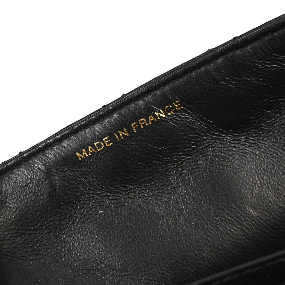 Chanel Black Lambskin Medium Single Flap Shoulder Bag