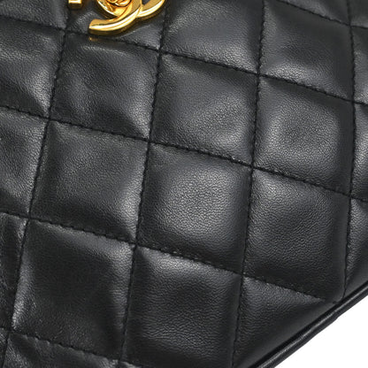 Chanel Black Lambskin Camera Bag Small