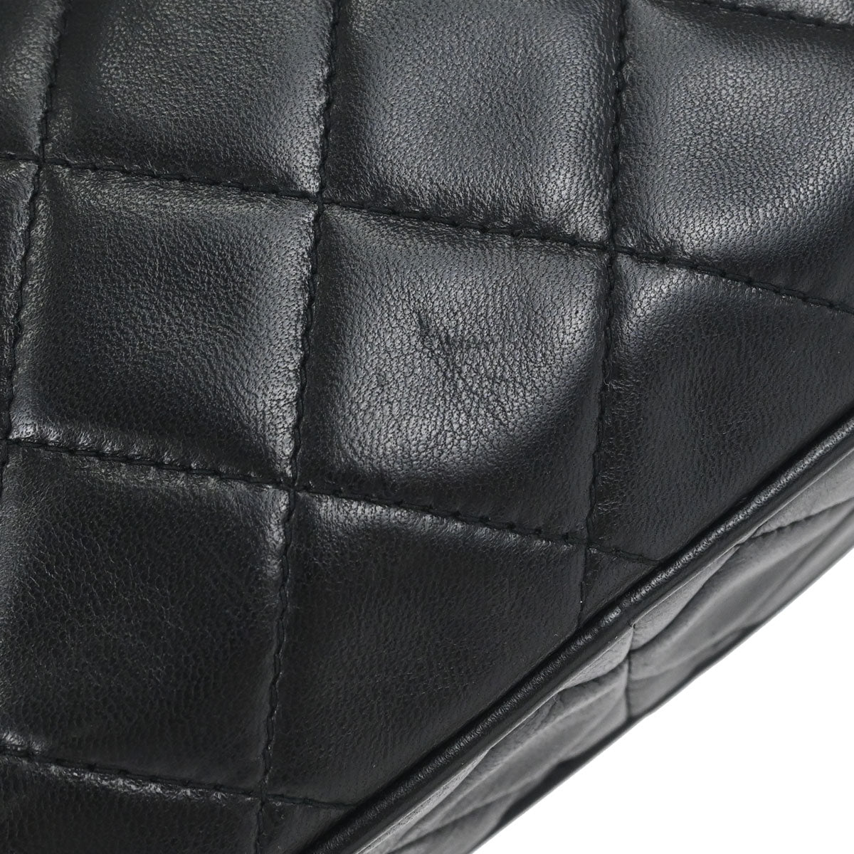 Chanel Black Lambskin Camera Bag Small