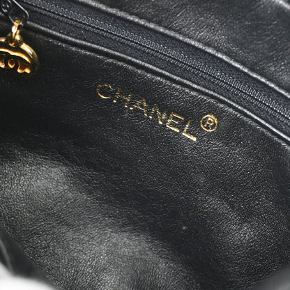 Chanel Black Lambskin Camera Bag Small