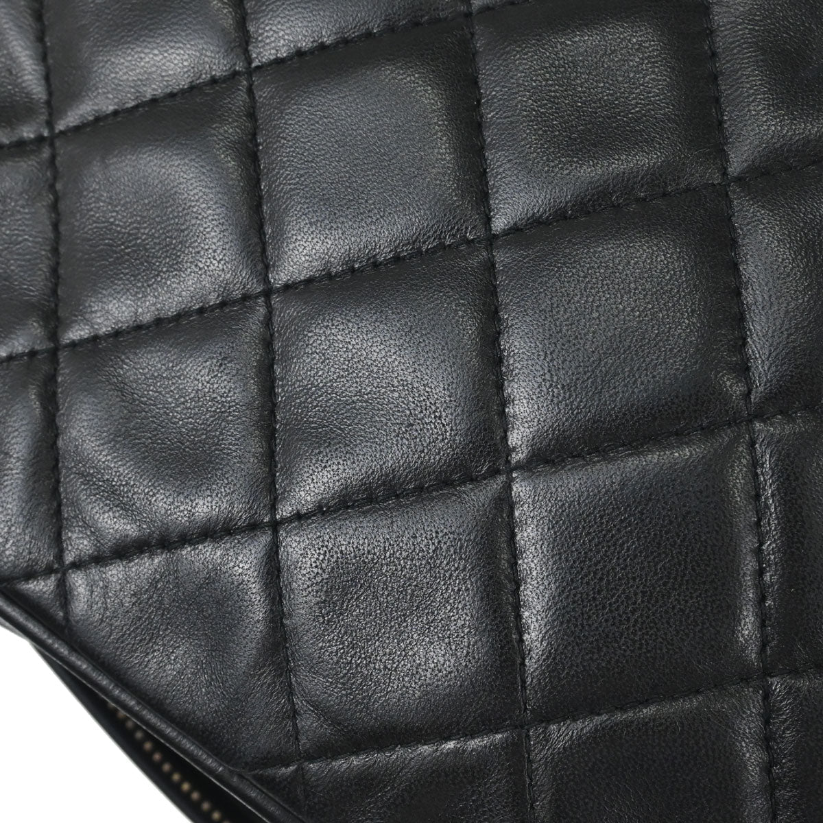 Chanel Black Lambskin Camera Bag Small