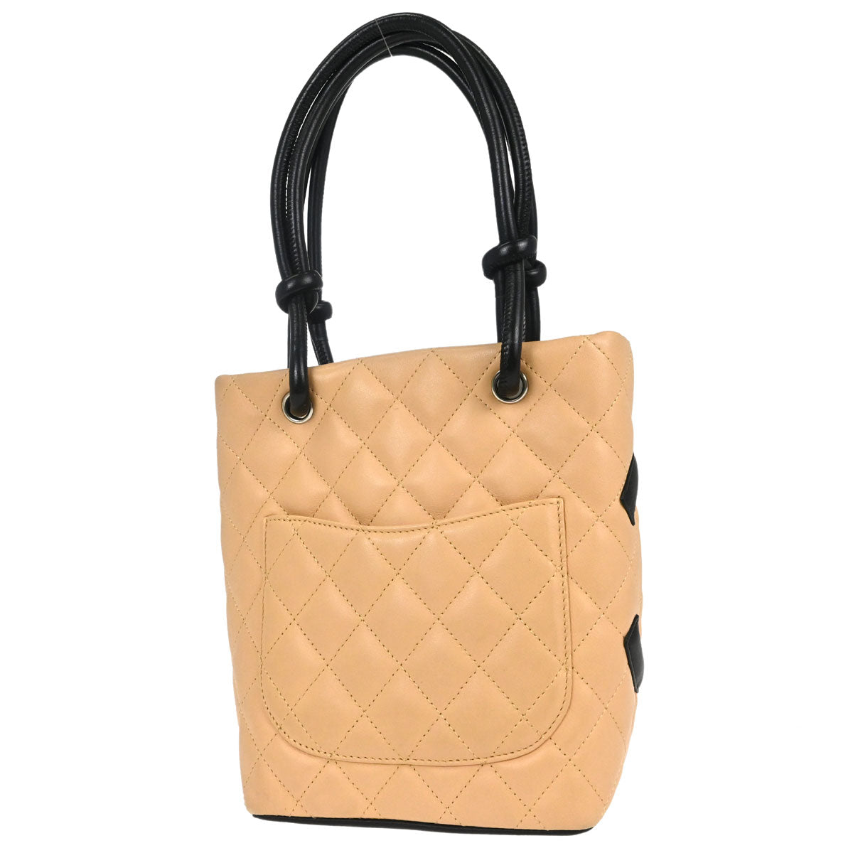 Chanel 2005-2006 Beige Calfskin Cambon Ligne Tote Handbag