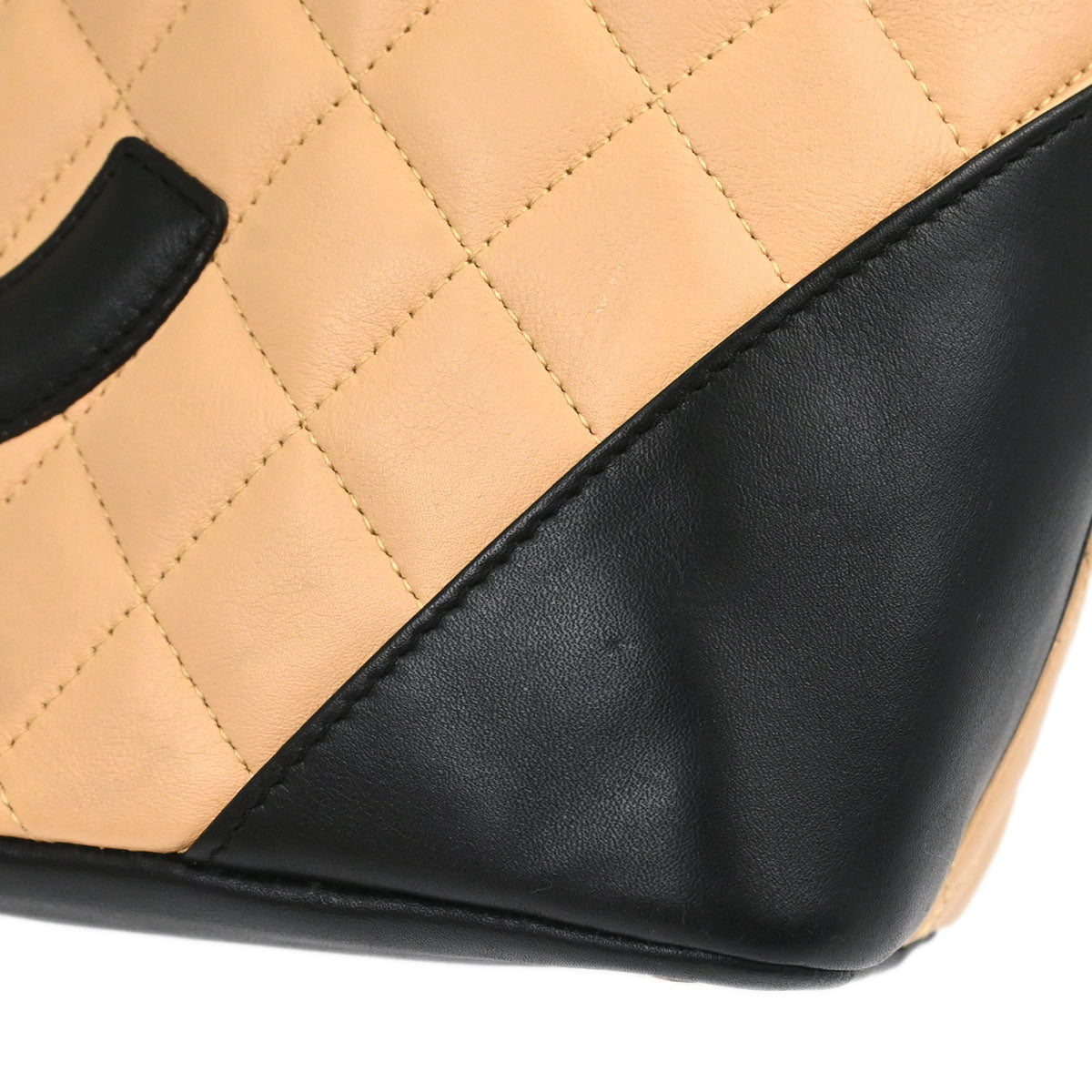 Chanel 2005-2006 Beige Calfskin Cambon Ligne Tote Handbag