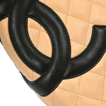 Chanel 2005-2006 Beige Calfskin Cambon Ligne Tote Handbag
