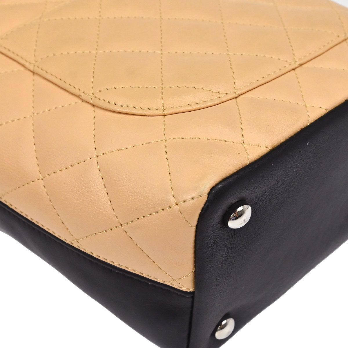 Chanel 2005-2006 Beige Calfskin Cambon Ligne Tote Handbag