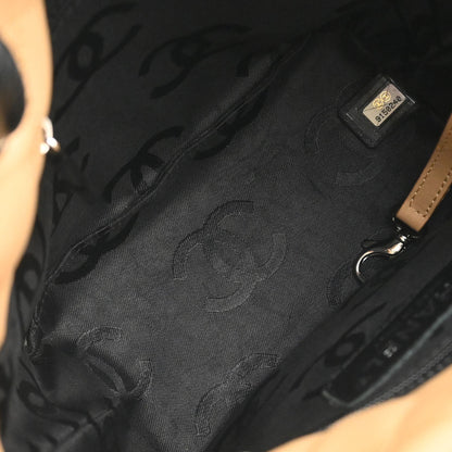 Chanel 2005-2006 Beige Calfskin Cambon Ligne Tote Handbag