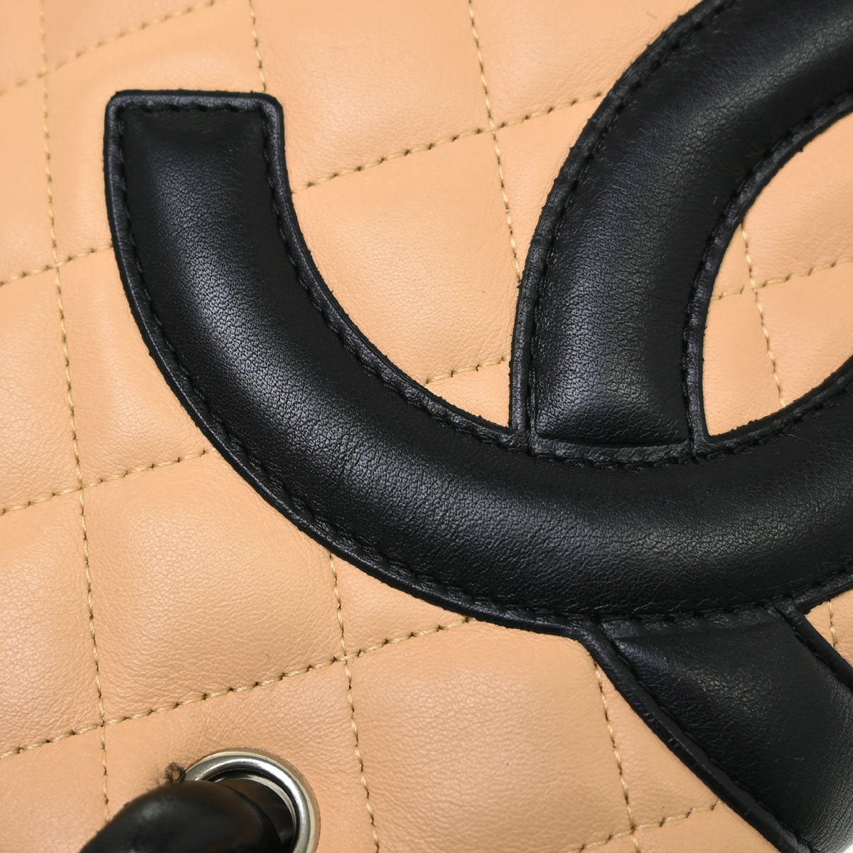 Chanel 2005-2006 Beige Calfskin Cambon Ligne Tote Handbag