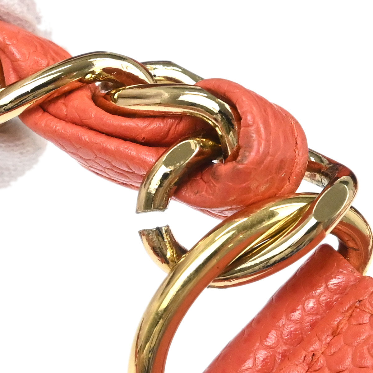 Chanel 2002-2003 Orange Caviar Skin Petite Shopping Tote PST Tote Handbag