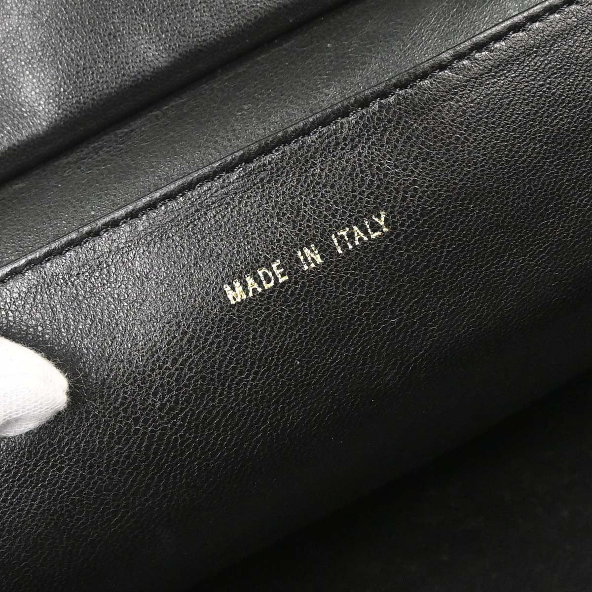 Chanel 2000-2002 Black Caviar Skin GST Tote Chain Handbag
