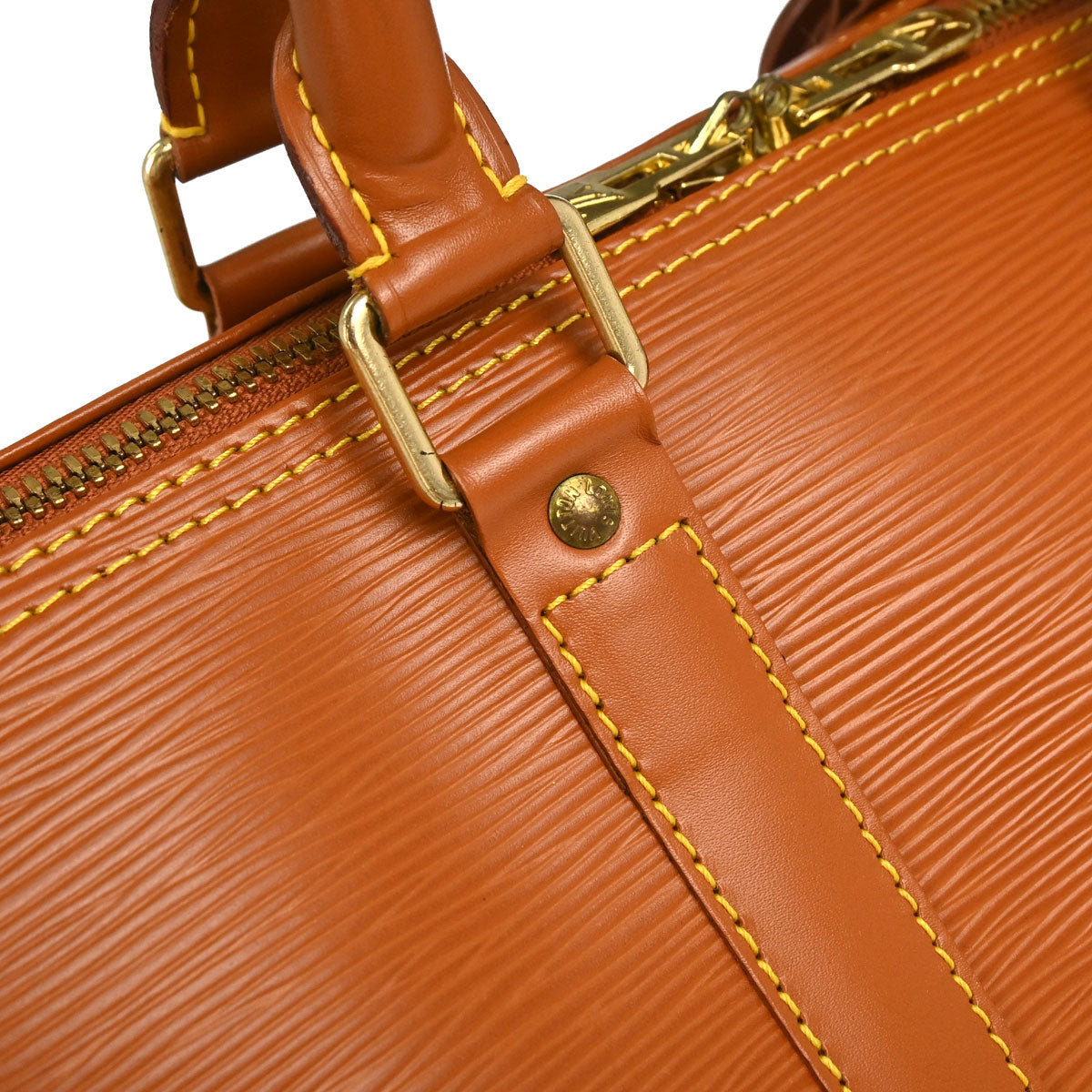 Louis Vuitton 1996 Brown Epi Keepall 45 Travel Handbag M42978