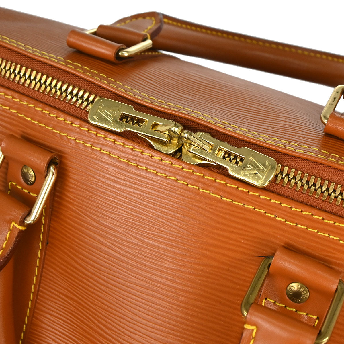 Louis Vuitton 1996 Brown Epi Keepall 45 Travel Handbag M42978