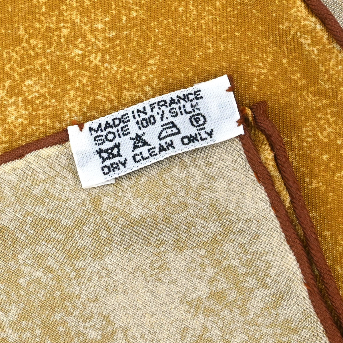 Hermes Scarf Carre 90 Premieres Mains Beige Small Good