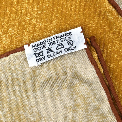 Hermes Scarf Carre 90 Premieres Mains Beige Small Good