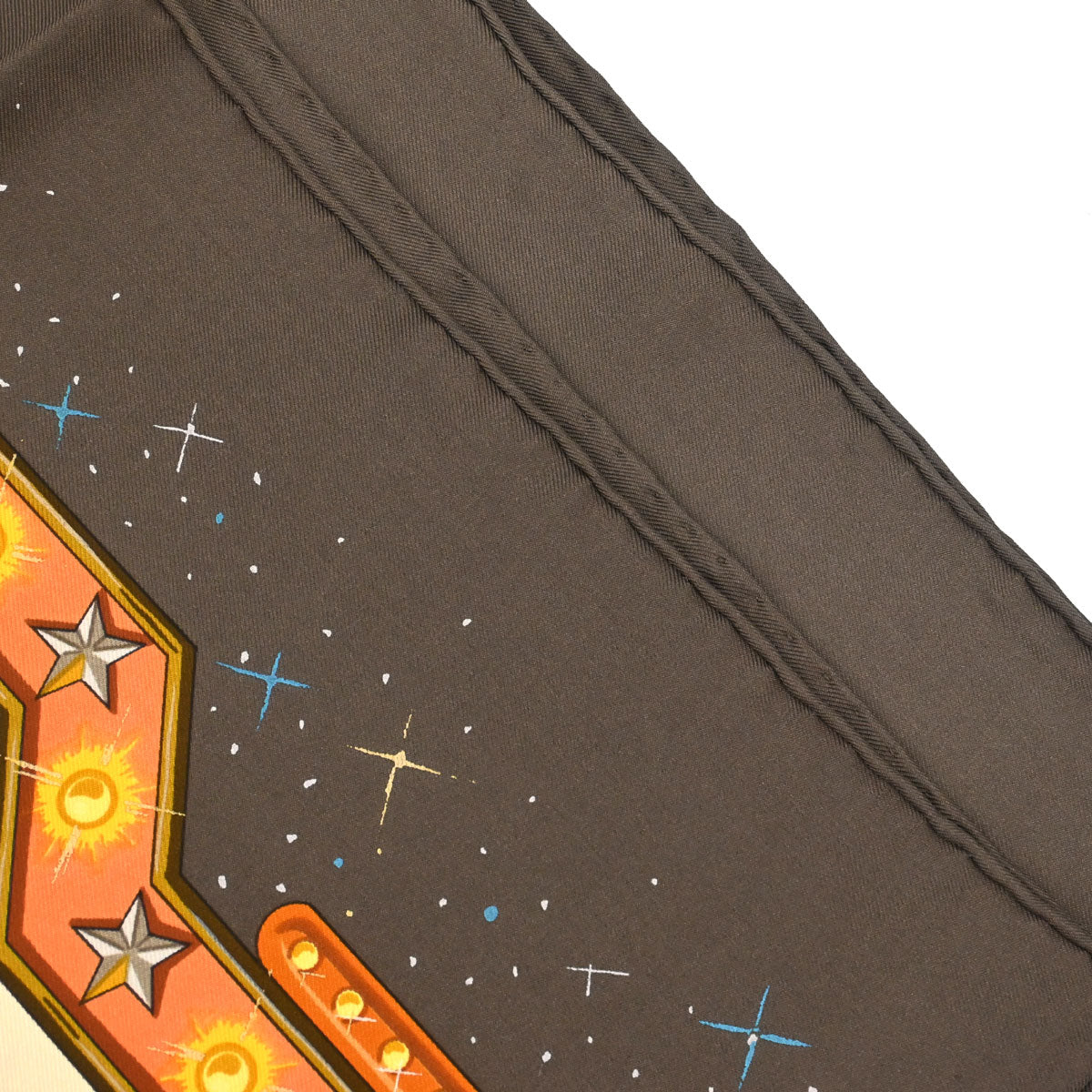 Hermes Scarf Carre 90 La Magie Brown Small Good
