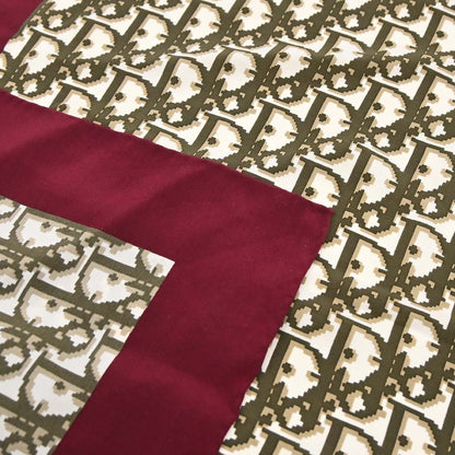 Christian Dior Brown Bordeaux Trotter Scarf Stole Small Good