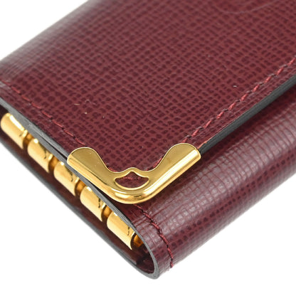 Cartier Key Case Bordeaux Leather Small Good