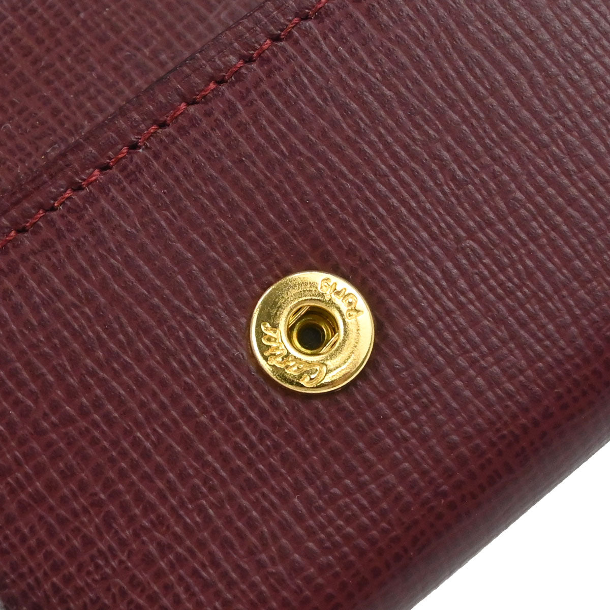 Cartier Key Case Bordeaux Leather Small Good