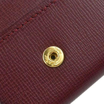 Cartier Key Case Bordeaux Leather Small Good
