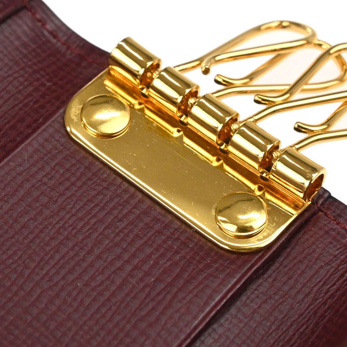 Cartier Key Case Bordeaux Leather Small Good