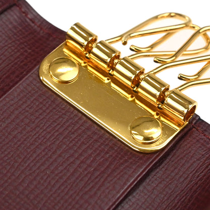 Cartier Key Case Bordeaux Leather Small Good