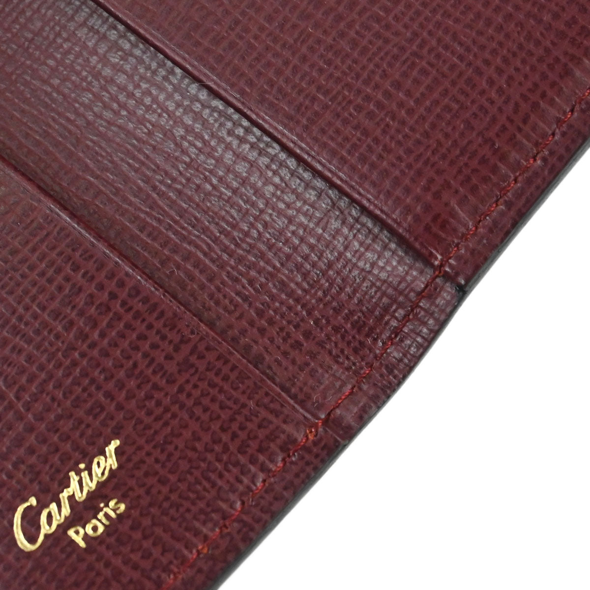 Cartier Key Case Bordeaux Leather Small Good