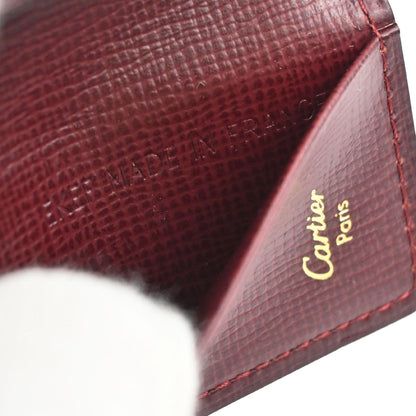 Cartier Key Case Bordeaux Leather Small Good
