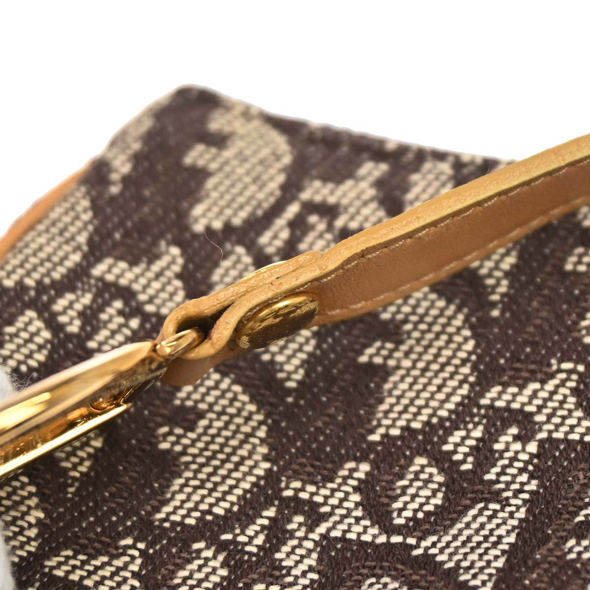 Christian Dior Brown Trotter Saddle Coin Purse Wallet Mini Pouch