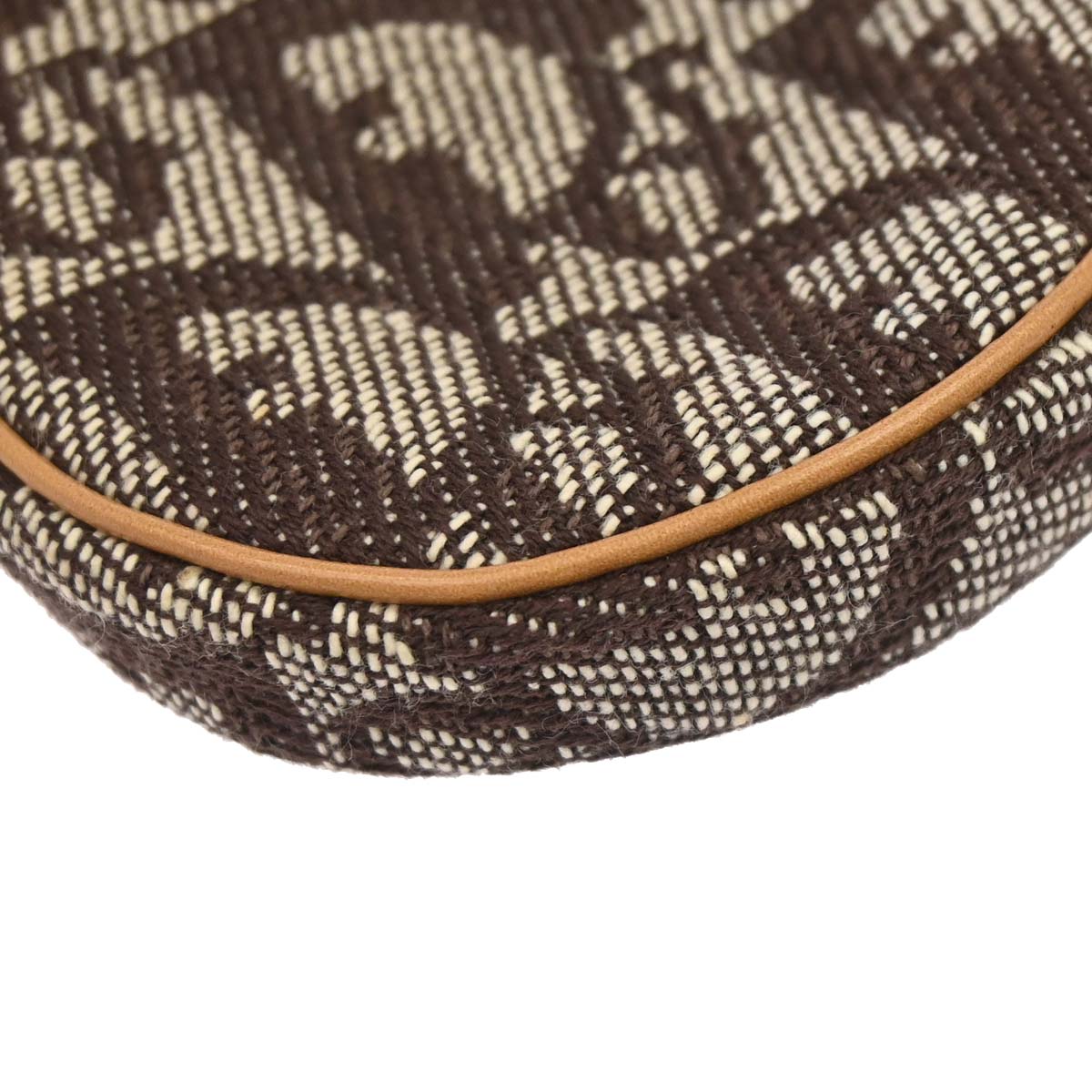 Christian Dior Brown Trotter Saddle Coin Purse Wallet Mini Pouch