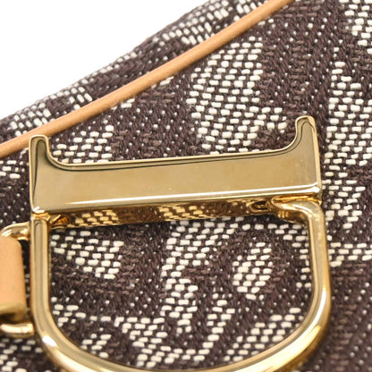 Christian Dior Brown Trotter Saddle Coin Purse Wallet Mini Pouch