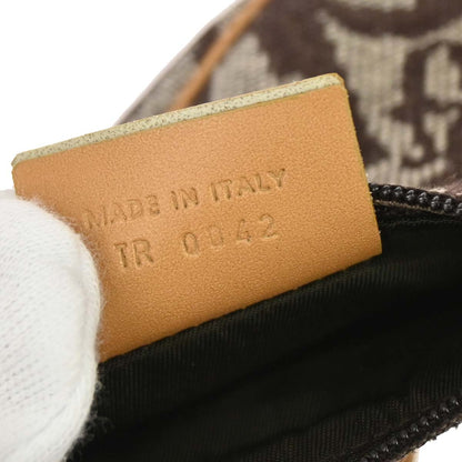 Christian Dior Brown Trotter Saddle Coin Purse Wallet Mini Pouch