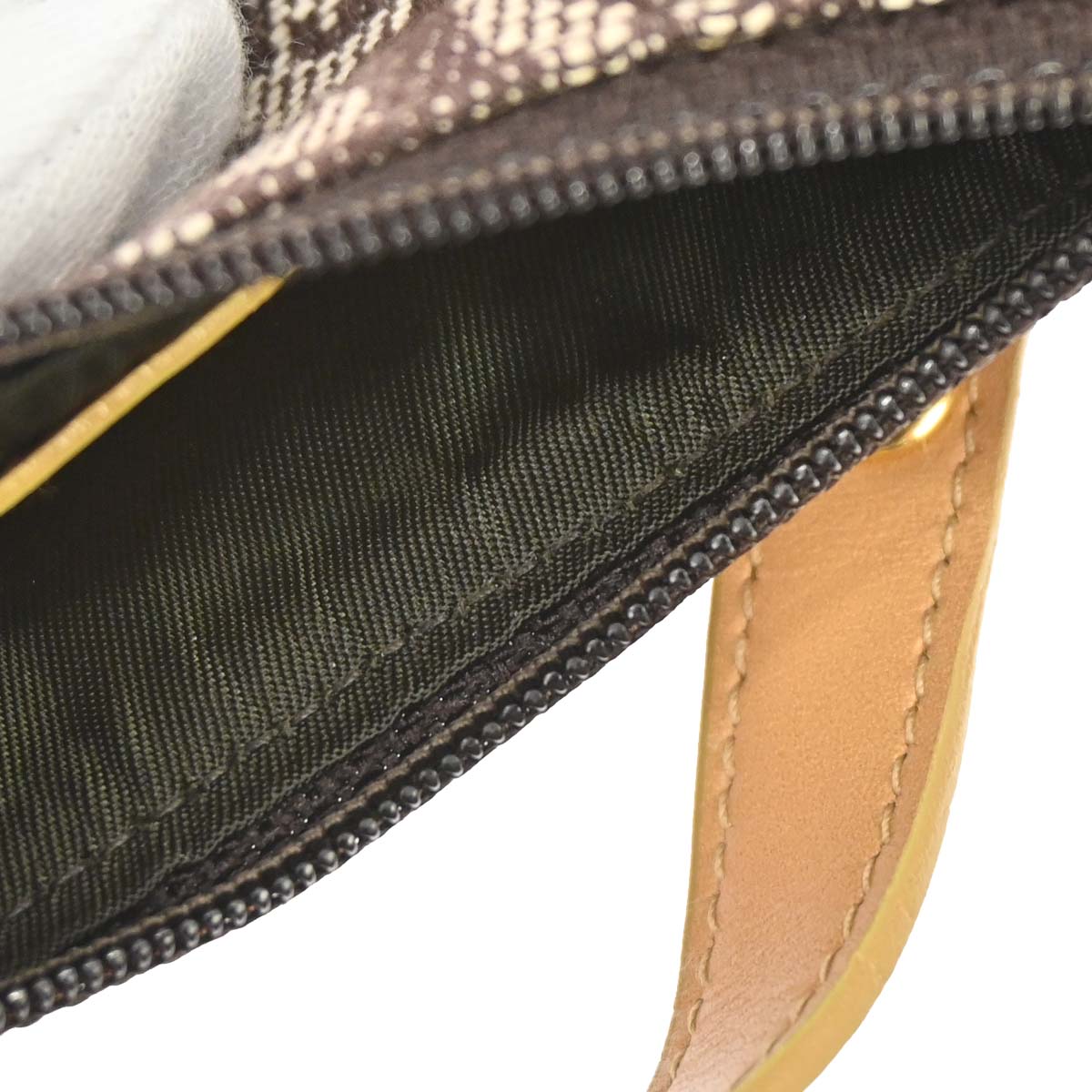 Christian Dior Brown Trotter Saddle Coin Purse Wallet Mini Pouch