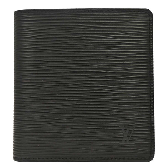 Louis Vuitton Black Epi Porte Billets 6 Cartes Credit Wallet M63312