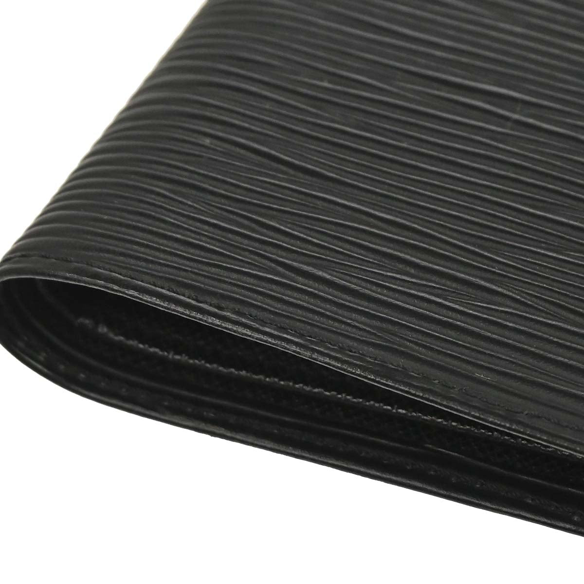 Louis Vuitton Black Epi Porte Billets 6 Cartes Credit Wallet M63312